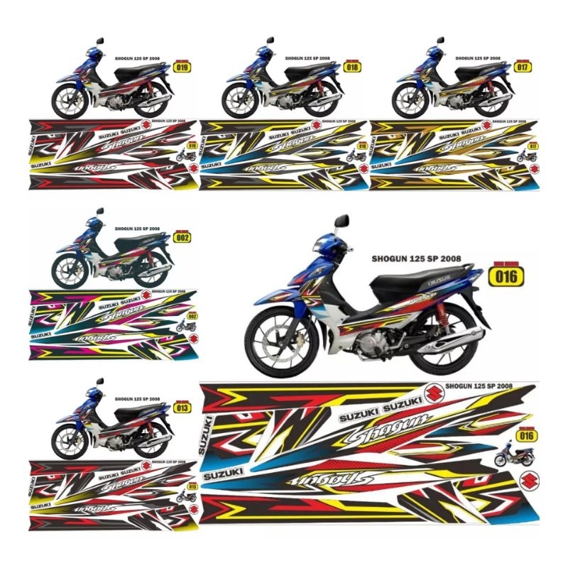 สติกเกอร์-สําหรับติดตกแต่งรถจักรยานยนต์-suzuki-shogun-variation-striping-decal-shogun-125-sp-shogun