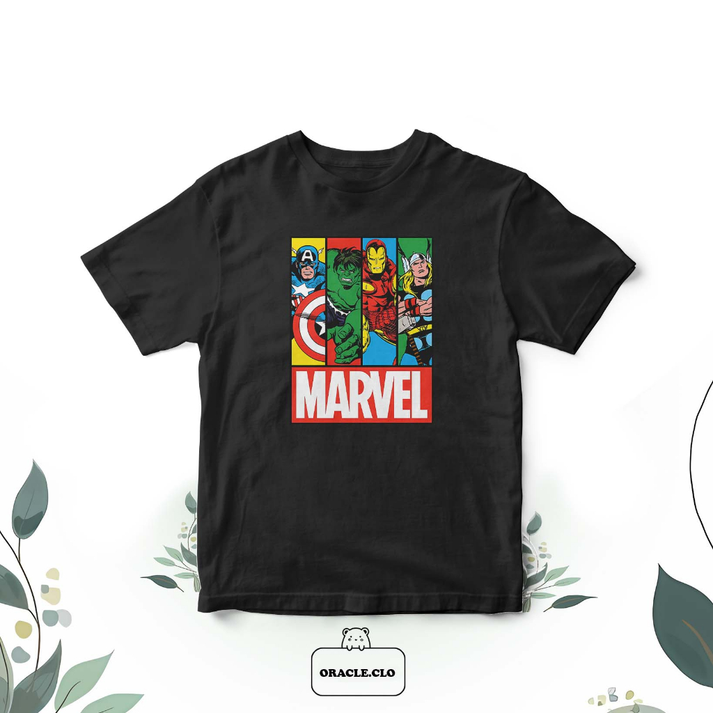 เสื้อยืด พิมพ์ลาย MARVEL HERO IS COMING SUPERHERO MARVEL FULLTEAM ...