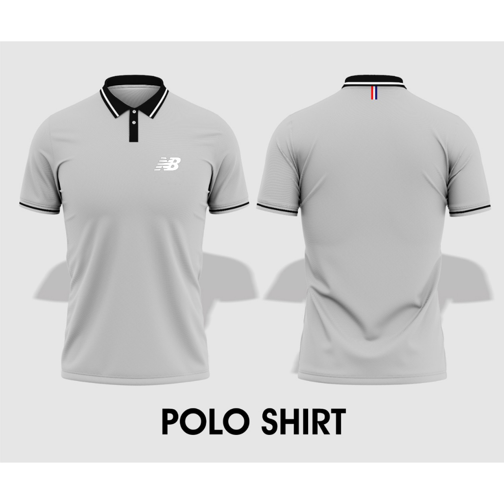 เสื้อโปโลแขนสั้น-คอปก-พิมพ์ลายโลโก้-new-balance-สําหรับผู้ชาย