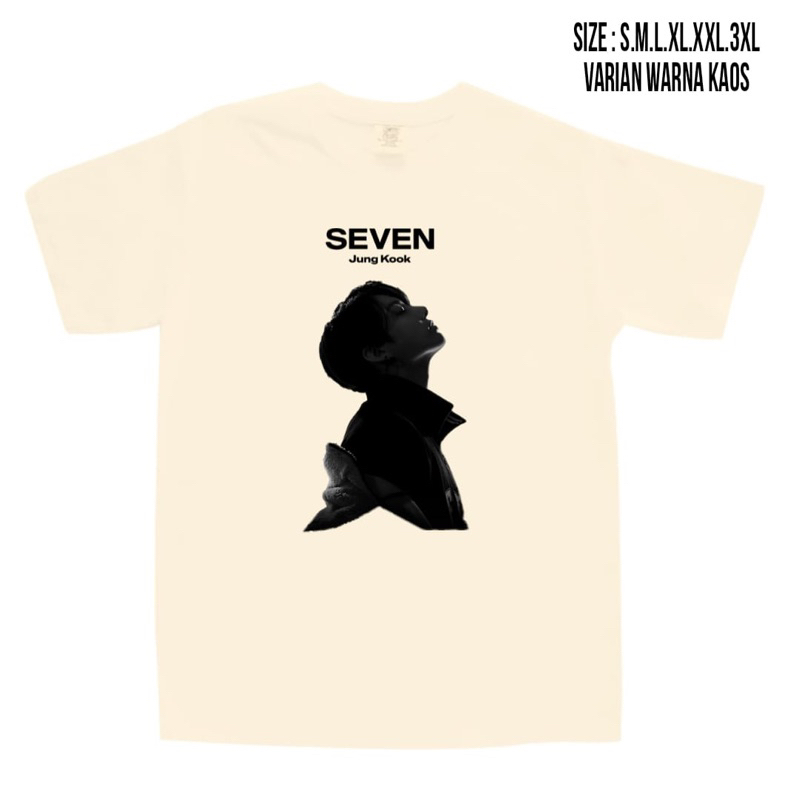 เสื้อยืด-พิมพ์ลายรูปภาพ-bts-jungkook-seven-สไตล์เกาหลี