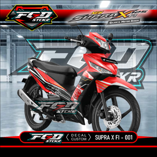 สติกเกอร์ ลายกราฟฟิค Supra X 125 Fi Modif Keren Supra X 125 Fi 001