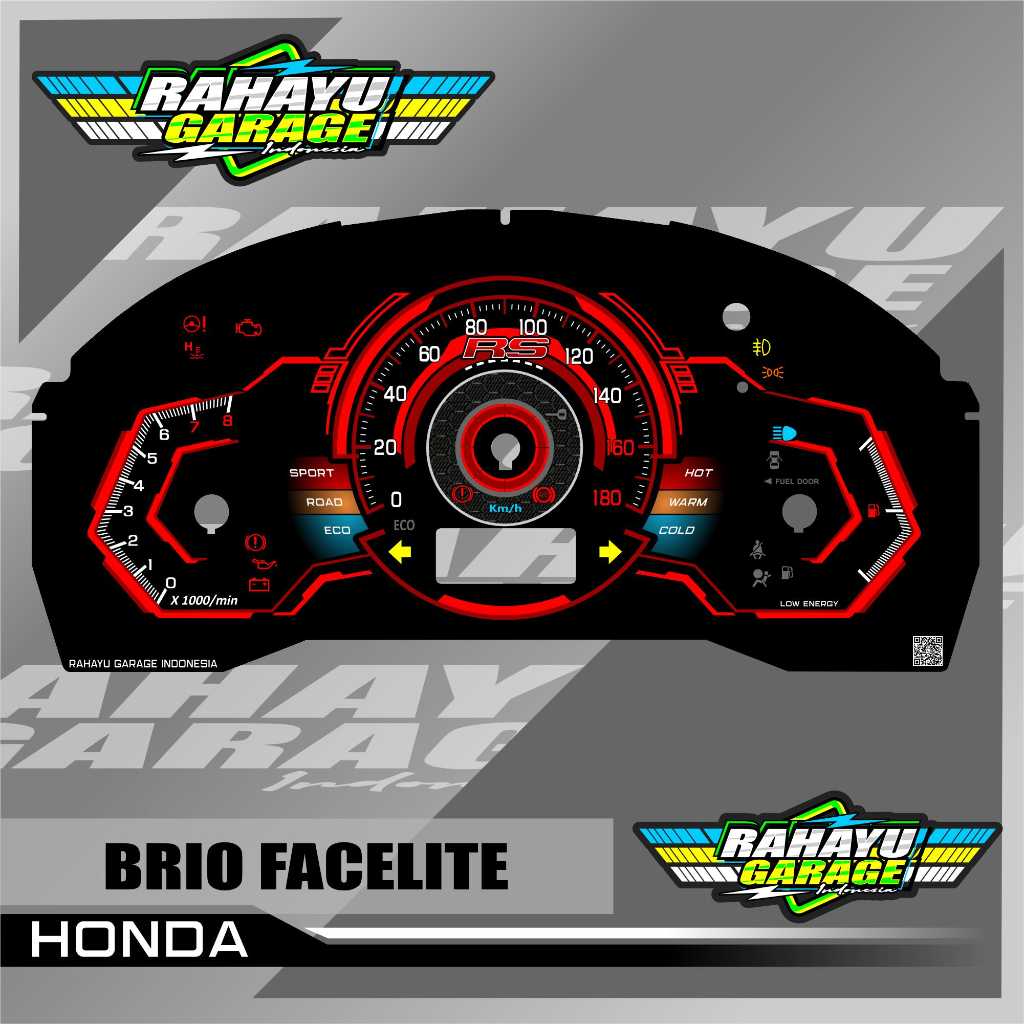 Brio และ mobilio facelite speedometer ที่กําหนดเอง brio และ mobilio ...