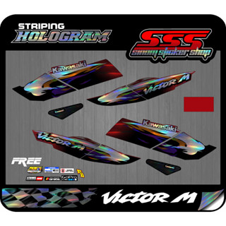 Kawasaki Victor M 2001 / นินจาวิคเตอร์ M. สติกเกอร์โฮโลแกรม ลอกออกได้