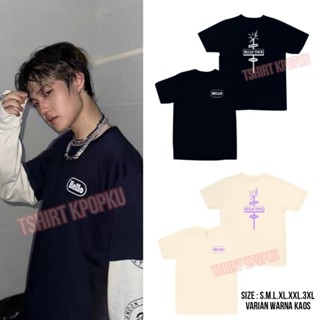 เสื้อยืด พิมพ์ลาย HELLO TOUR IN ASIA สไตล์เกาหลี