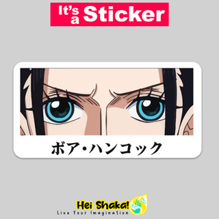 Boa Hancock Eye Contact One Piece สติกเกอร์ไวนิล กันน้ํา สําหรับติดตกแต่ง