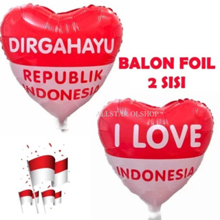 ลูกโป่งฟอยล์ 17s 17august Anniversary Of The Republic Of Indonesia สําหรับตกแต่ง