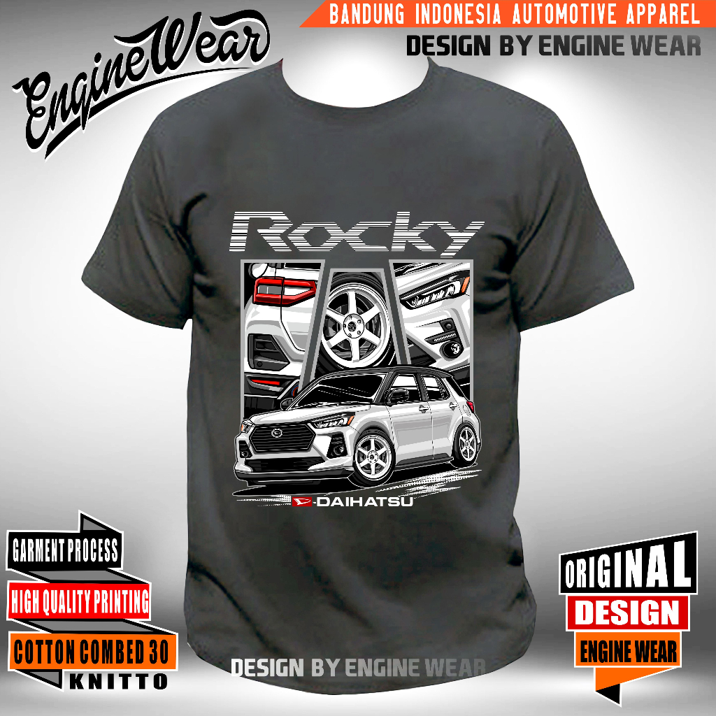 เสื้อยืด-พิมพ์ลาย-daihatsu-rocky-car-สําหรับผู้ชาย