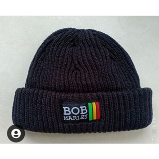 หมวกบีนนี่ ผ้าถัก ลาย marley reggae rasta