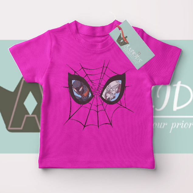 เสื้อยืด-พิมพ์ลาย-spiderman-two-eye-super-hero