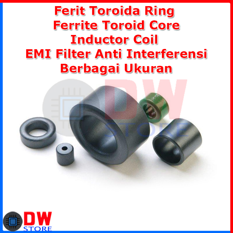 แหวนเฟอร ์ ไรต ์ Toroida Ferrite Toroid Core Inductor Coil EMI Filter ...
