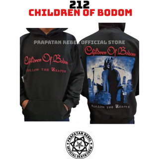 เสื้อกันหนาว มีฮู้ด แบบสวมหัว ลาย CHILDREN OF BODOM Grunge Rock Punk Metal PRAPATAN REBEL