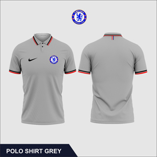 เสื้อโปโลแขนสั้น คอปก ลายโลโก้ Chelsea แบบดั้งเดิม สําหรับผู้ชาย และผู้หญิง