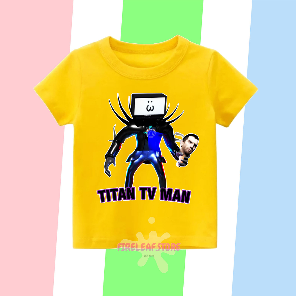 ใหม่ล่าสุด-titan-tv-man-เสื้อยืดลําลอง-แขนสั้น-พิมพ์ลาย-unisex-วัสดุพรีเมี่ยม-สําหรับเด็ก