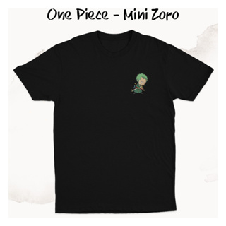 Roronoa Zoro Mini เสื้อยืดลําลอง แขนสั้น พิมพ์ลายโลโก้ One Piece K0349