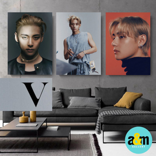 Hiasan DINDING KAYU โปสเตอร์ไม้ Kim Taehyung V BTS Megazine Edition I Wall Hanging Room Decoration I Wood Poster K-POP ตกแต่งห้อง - A&amp;M