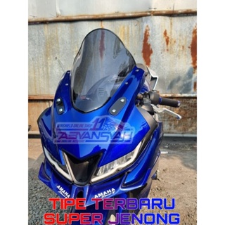 Visor R15 V3 ใหม่ล่าสุด Super Jenong GT. กระจกกันลม Super Jenong R15 V3. รายการยางฟรี