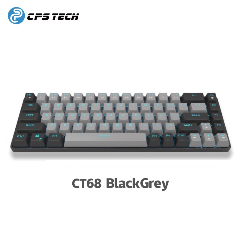 Cpstech T8 RGB คีย์บอร์ดเมคคานิคอล 68 คีย์ แบบใช้สาย Type-C คีย์บอร์ด ...