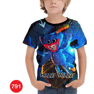 เสื้อยืด พิมพ์ลาย Poppy Playtime Huggy Wuggy สําหรับเด็กผู้ชาย -791