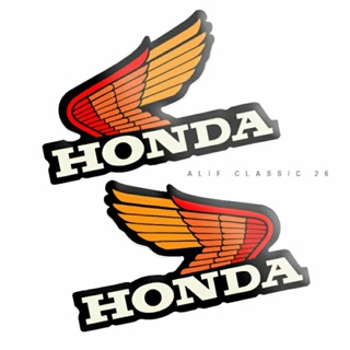 สติกเกอร์ ลาย HONDA XL ORANGE Old School tril tua Tank XL สําหรับติดตกแต่งถังน้ํามัน