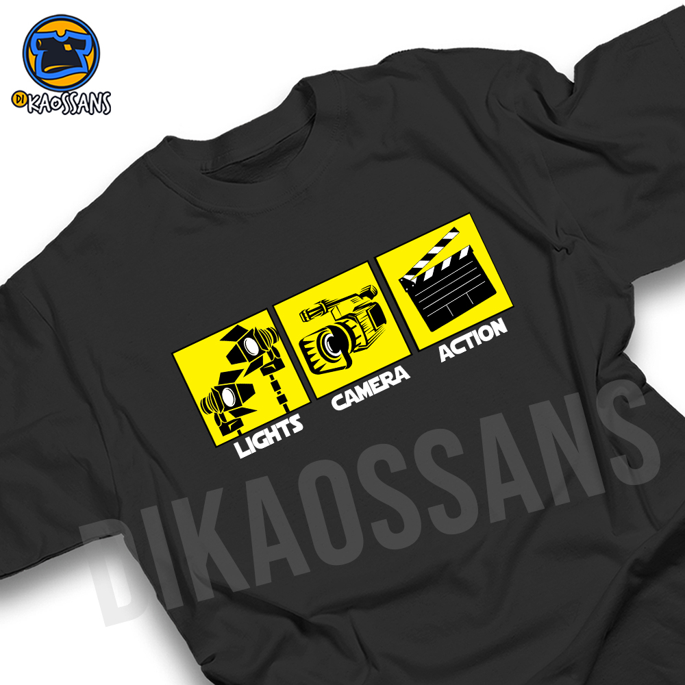 กล้อง CREW เสื้อยืด distro หวีผ้าฝ้าย 30s UNISEX PHOTOGRAFER ...