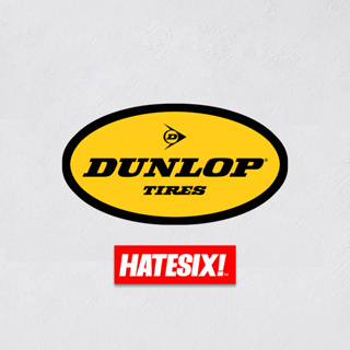 สติกเกอร์โลโก้ Dunlop Tires สไตล์วินเทจ สําหรับติดตกแต่งยางรถยนต์