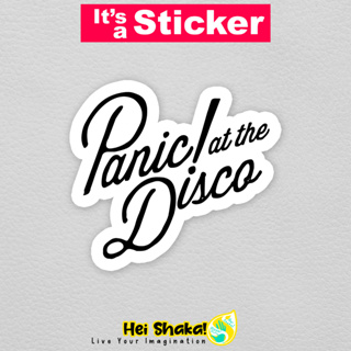 สติกเกอร์ไวนิล กันน้ํา ลาย Panic AT THE DISCO Music Band