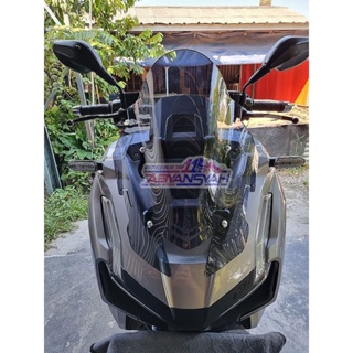 เขี้ยวกระจกหน้ารถ Adv 150 160cc TDR Sporty V4. Visor ADV 160/150 TDR Sporty V4 เขี้ยว หนา 4 มิลลิ