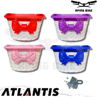 Atlantis HY-028 ตะกร้าจักรยาน PVC ขนาดเล็ก 12 นิ้ว 16 นิ้ว 18 นิ้ว สําหรับเด็ก