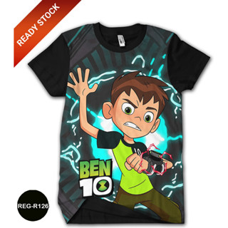 เสื้อยืด พิมพ์ลายการ์ตูน Ben 10 Alien Force สําหรับเด็ก REG-R126