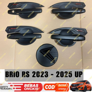 Hitam ฝาครอบถังน้ํามัน ด้านนอก สีดํา สําหรับ Brio RS/Non 2023 2024 2025 Doff+