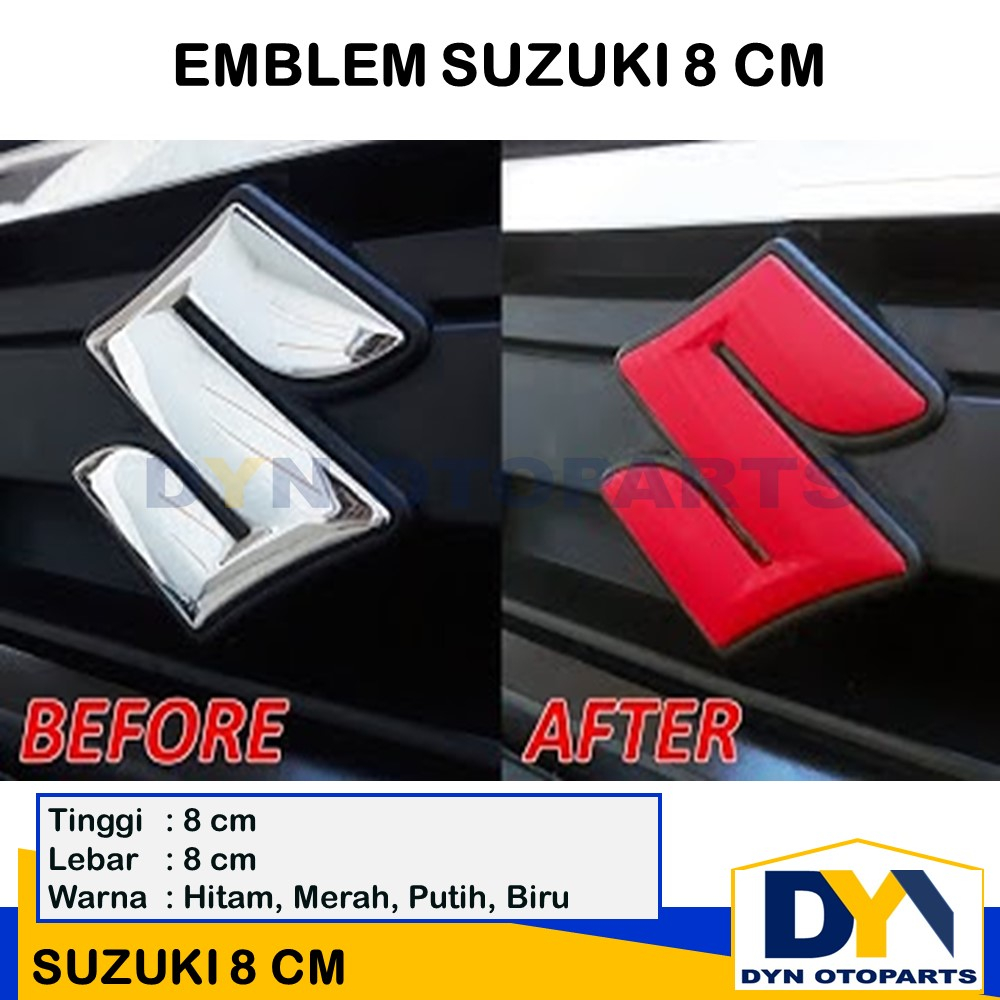 Dyn03 - Suzuki 8cm, Emblem, Writing, Suzuki Logo 8cm | Shopee Thailand
