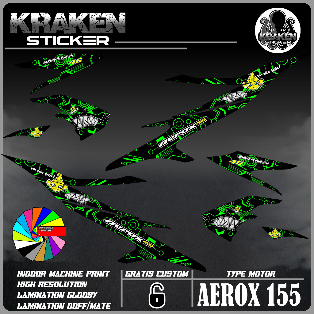 Striping STICKER AEROX 155 สติ๊กเกอร์ AEROX 155 สติ๊กเกอร์ LIS LIST ...