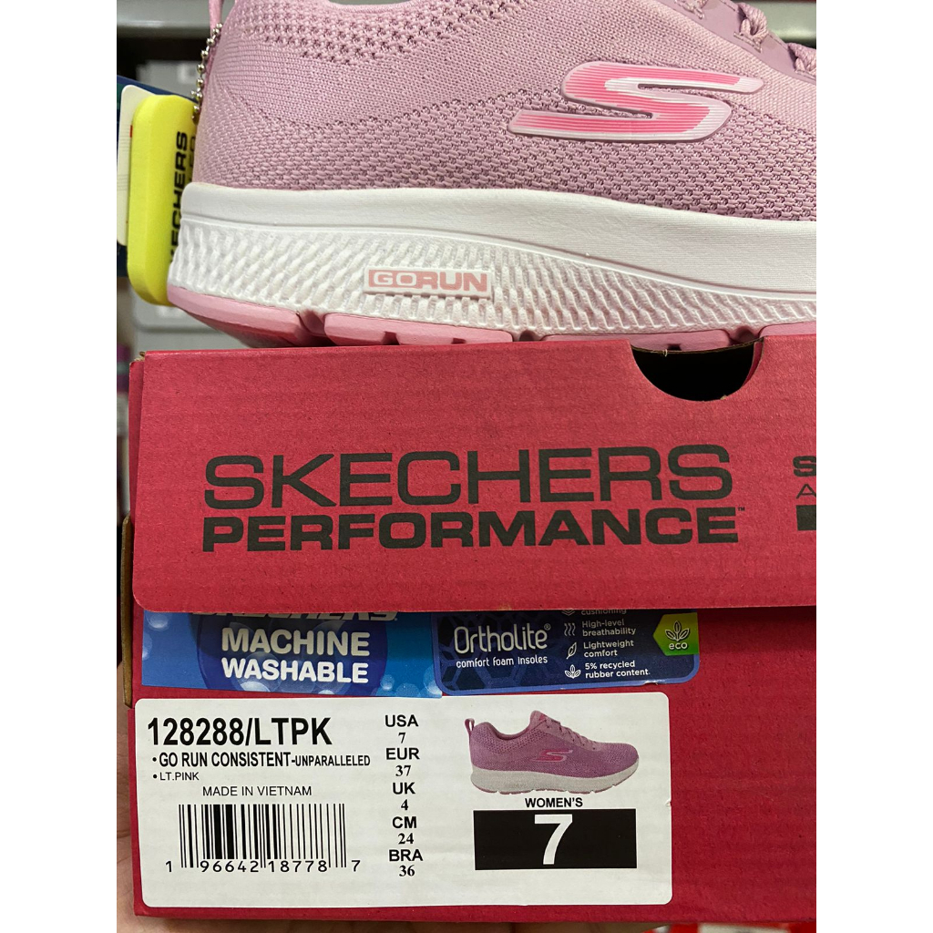 Skechers Go Run Consistent - สีชมพูอ่อน แบบไม่มีใครเทียบได้ 128288