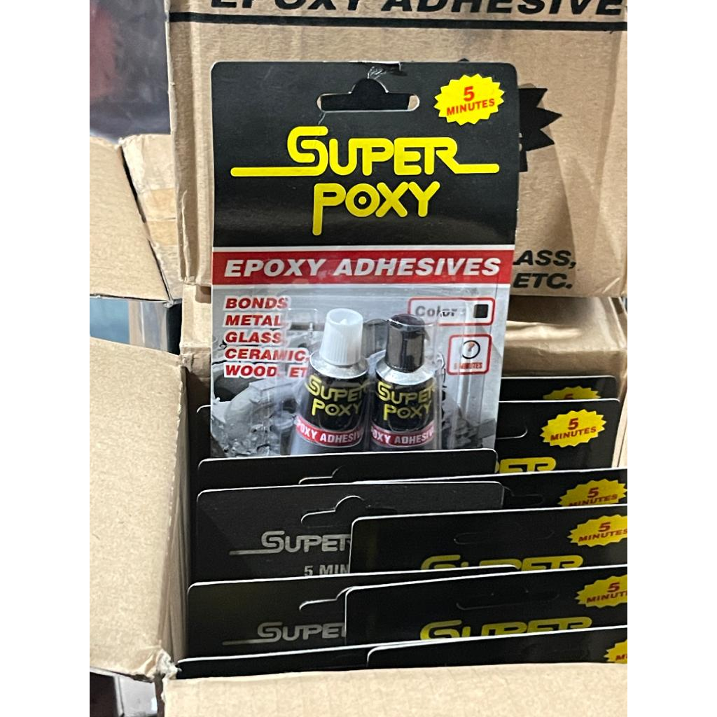 [1 ชิ้น] EPOXY SUPER POXY 48 กรัมเหล็กพลาสติก SUPER POXY | Shopee Thailand