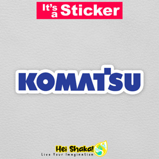 สติกเกอร์ไวนิล ลายโลโก้ Heishaka Komatsu กันน้ํา สําหรับติดตกแต่ง