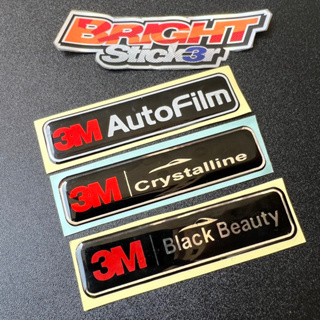 สติกเกอร์ตราสัญลักษณ์ 3M AUTOFILM 3M BLACK BEAUTY 3M CRYSTALLINE ลายนูน