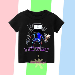 ใหม่ล่าสุด TITAN TV MAN เสื้อยืดลําลอง แขนสั้น พิมพ์ลาย UNISEX วัสดุพรีเมี่ยม สําหรับเด็ก