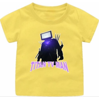 เสื้อยืด พิมพ์ลาย TITAN TV MAN สําหรับเด็กผู้ชาย อายุ 1-12 ปี