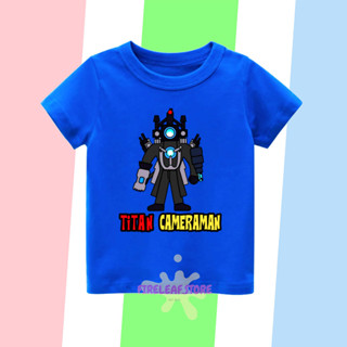 เสื้อยืด พิมพ์ลายแอนิเมชั่น SKIBIDI TITAN CAMERAMAN สําหรับเด็กผู้ชาย และเด็กผู้หญิง