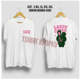 เสื้อยืด พิมพ์ลาย bts LUCKY COOKY สไตล์เกาหลี