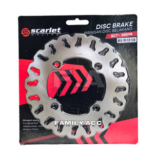 Scarlet RACING - แผ่นดิสก์ด้านหลัง MEGA PRO NEW Variation - CB150R - CBR 150- GTR - TIGER REVO - PCX 150/ PCX 160 - ADV 150/ ADV 160 - CRF 150 REAR SCARLET SCT-3059R