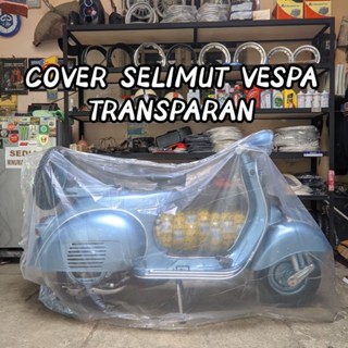 ผ้าห่มพลาสติกใส ป้องกันฝุ่น กันน้ํา สีโปร่งใส สําหรับ vespa