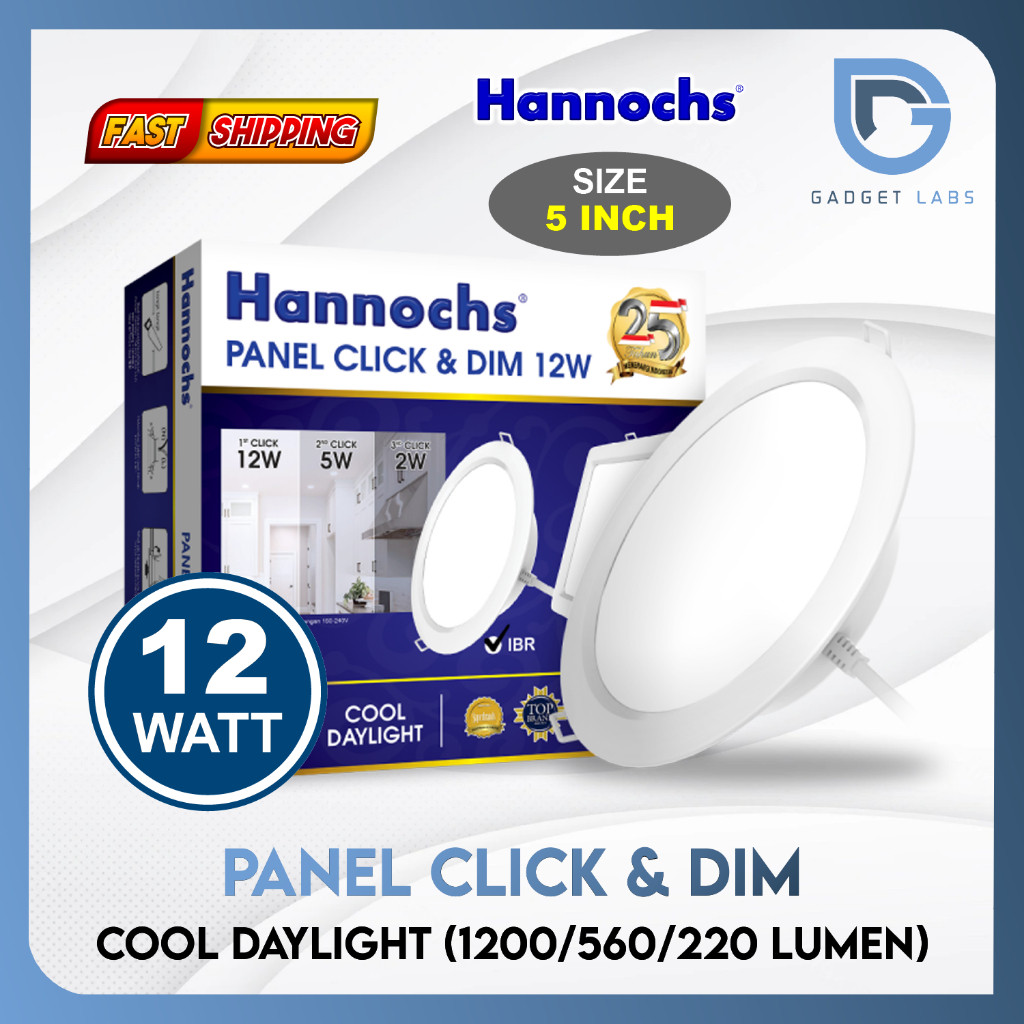 แผงดาวน ์ ไลท ์ LED Click and Dim IBR 9w - 12w | Shopee Thailand