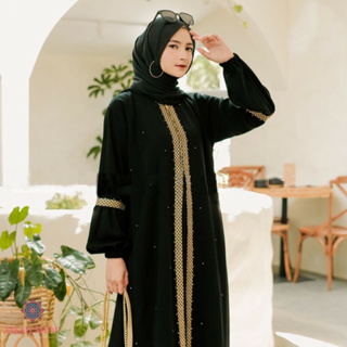 ใหม่ ชุดเดรสแม็กซี่ ปักลาย Abaya Gamis Saudi Arabia Zephy Turkey Umrah Dubai สไตล์อินเดีย สําหรับผู้หญิง