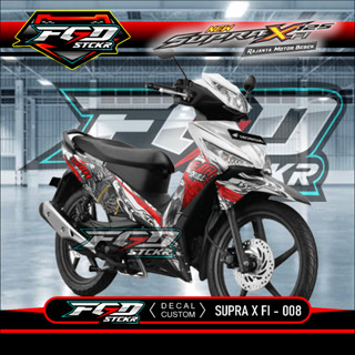 สติกเกอร์ ลายกราฟฟิค Supra X 125 Fi Modif Keren Supra X 125 Fi 008