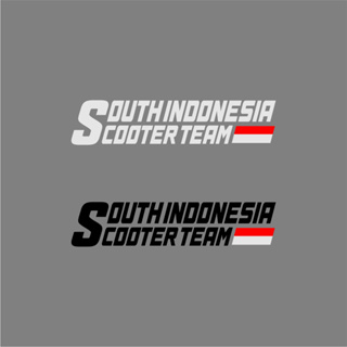 สติกเกอร์สะท้อนแสง ลาย CUTTING SOUTH INDONESIA สําหรับติดตกแต่งสกูตเตอร์