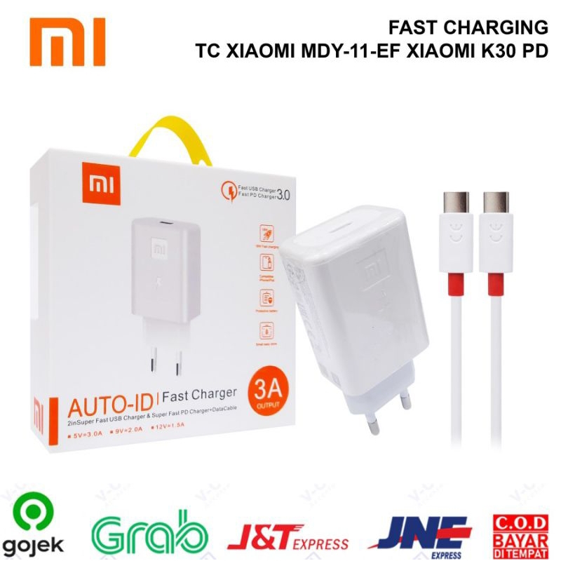 XIAOMI CARICABATTERIE ORIGINAL CASA MDY-11-EP 22.5W CON CAVO USB-C WHITE 78B405A