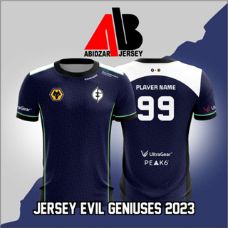 เสื้อกีฬาแขนสั้น ลายทีมชาติฟุตบอล Jersey EVIL GENIUSES 2023 DOTA 2