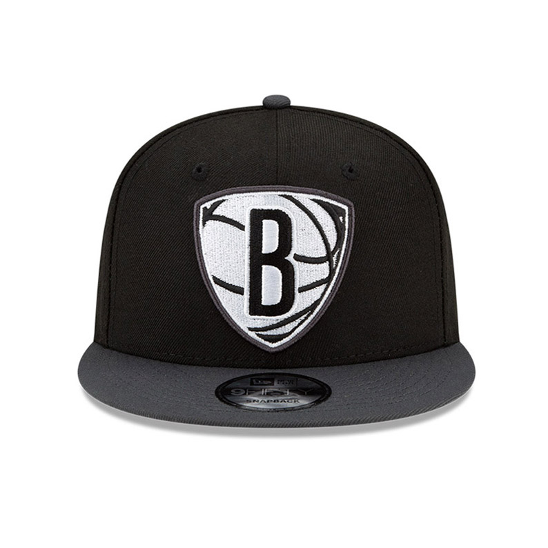 ใหม่-era-brooklyn-nets-nba-draft-otc-หมวกสแน็ปแบ็ก-9fifty-สีดํา-สีเทา-ของแท้