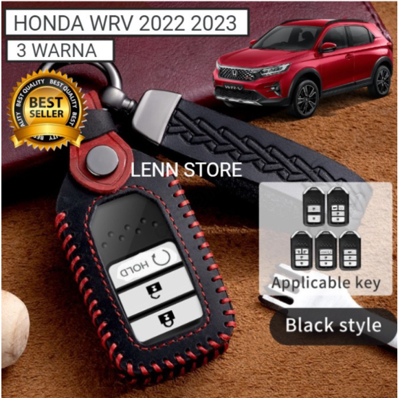 ใหม่ล่าสุด ปลอกกุญแจรีโมตรถยนต์ หนังพรีเมี่ยม สีดํา สําหรับ Honda WRV ...